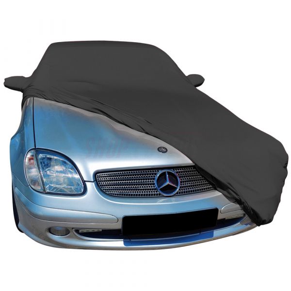 Housse de Voiture pour Mercedes SLK 200 R172,Bâche de Voiture Tissu Oxford  imperméable avec Fermeture à glissière de Porte Garage Complet Coupe-Vent