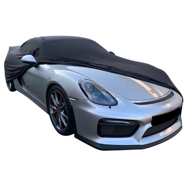 Indoor car cover fits Porsche Cayman (718) GT4 2015-present super soft now  € 195 with mirror pockets