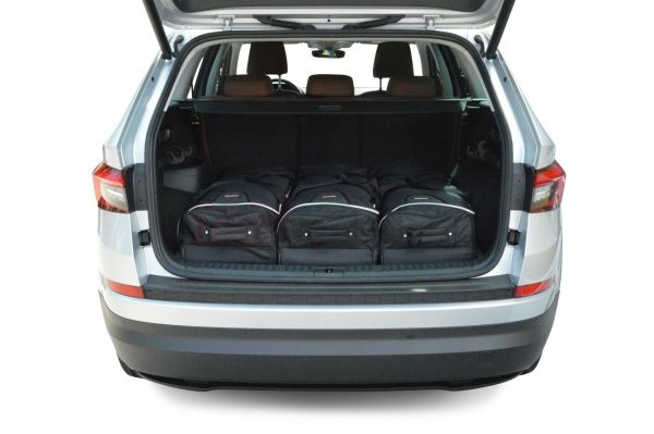 Travel bags fits Skoda Kodiaq 5-seat version with spare wheel