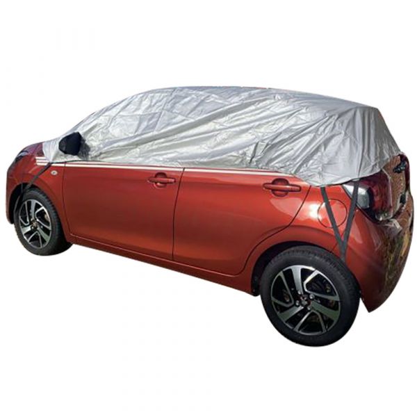 Demi-bâche adaptée à Peugeot 108 2014-actuel Housse de voiture compacte en  route ou au camping