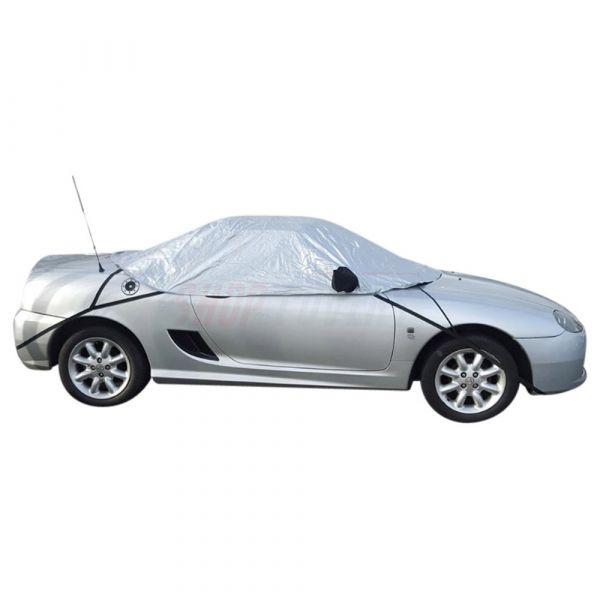 Demi-bâche adaptée à MG MG TF 1996-2002 Housse de voiture compacte en route  ou au camping