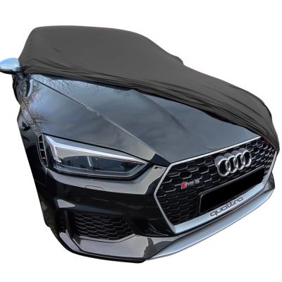 Hty Car Cover Compatible with Audi A1 A2 A3 A4 A5 A6 A7 A8,Anti-Hail  Waterproof All Seasons Car Protection Cloth with Long Glow Stick and Side  Door