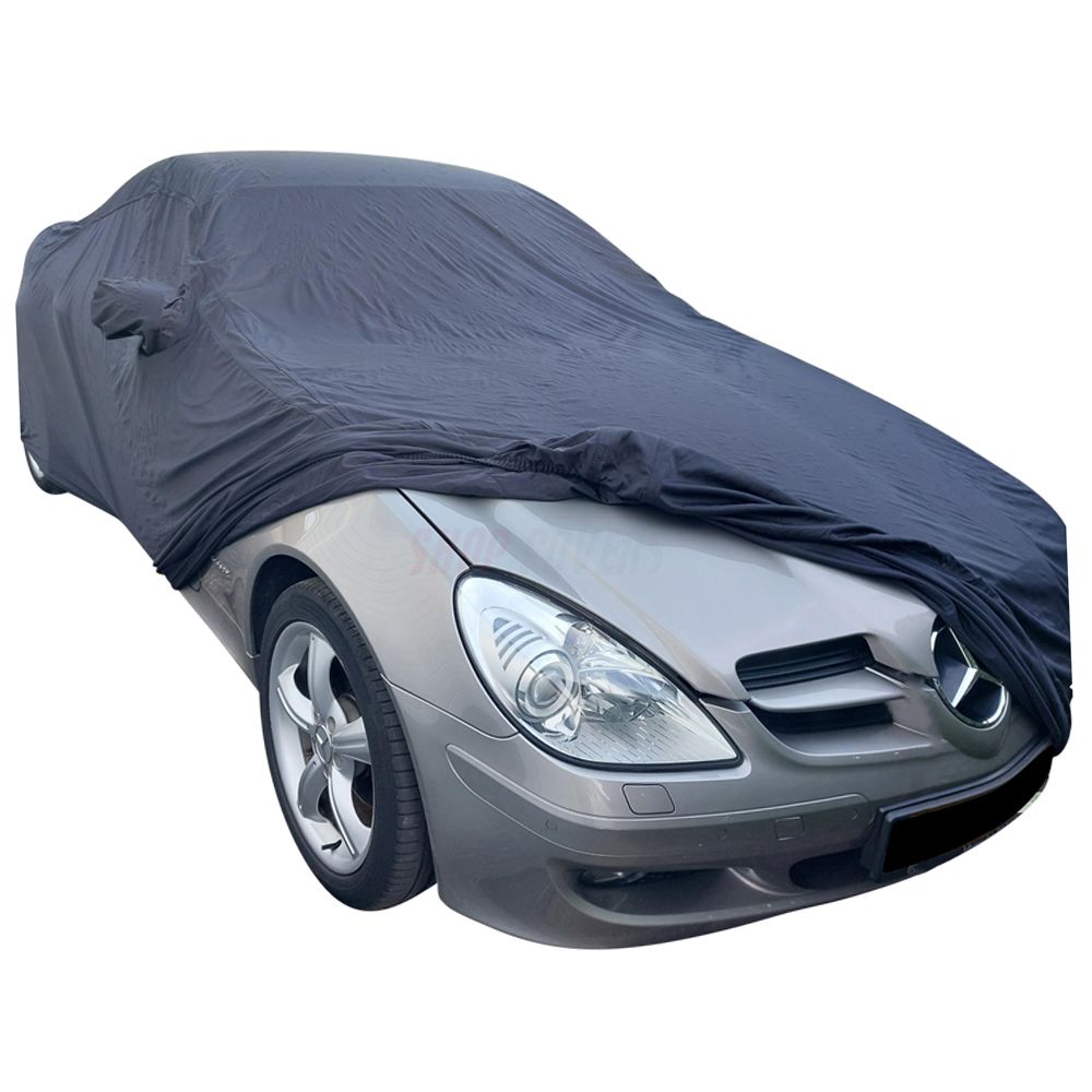  Bâche Voiture Exterieur pour Mercedes Benz SLK R170,Housse  Voiture Exterieur Personnalisée Imperméable à l'eau, Anti-UV, Respirante,  Résistant à la poussière,Pluie,Rayures (Color : B, Size : Single