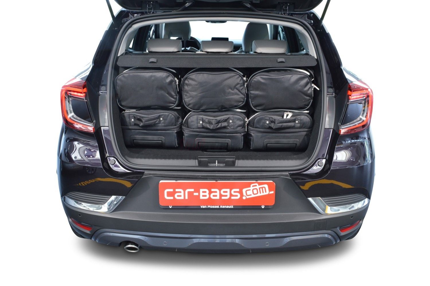 Travel bags fits Renault Captur (adjustable boot floor in highest