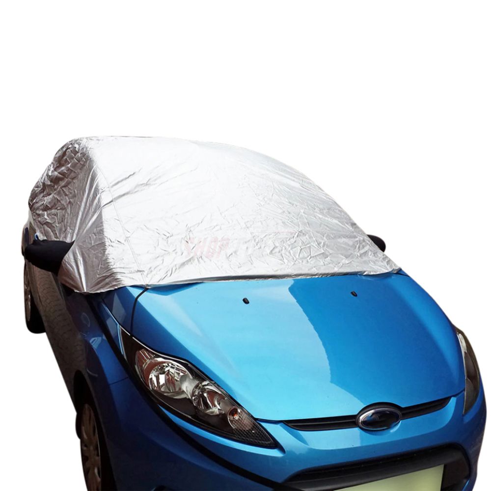 CREEPERS Car Cover for Ford Fiesta Classic Dust Proof - Water Resistant Car  Body Cover (Navy Blue with Mirror)