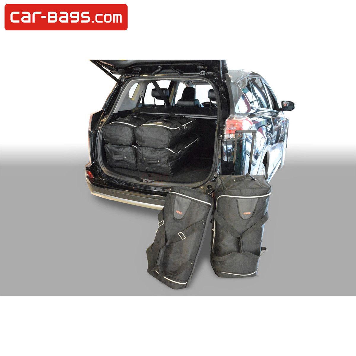Travel bags fits Toyota RAV4 IV Hybride (XA40) tailor made (6 bags), Time  and space saving for € 379, Perfect fit Car Bags