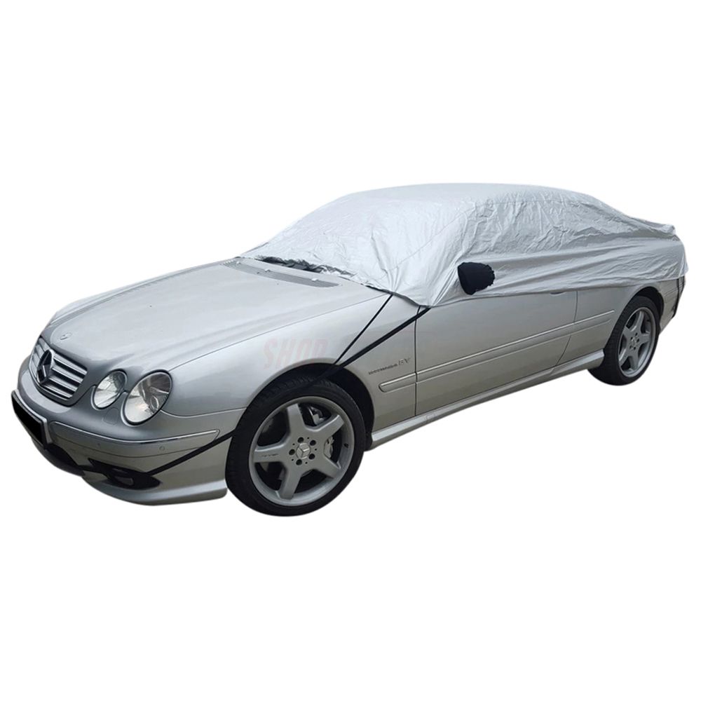 Half cover fits Mercedes-Benz CL-Class (C215) 1999-2006 Compact car cover  en route or on the campsite