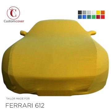 Custom tailored indoor car cover Ferrari 612 Scaglietti with mirror pockets