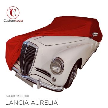 Custom tailored indoor car cover Lancia Aurelia Duth Orange with print