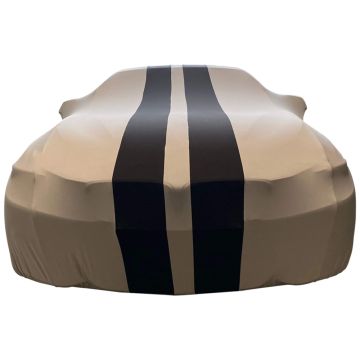 Indoor car cover BMW 4-Series (F32) Coupe grey & black striping