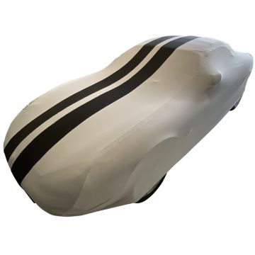 Indoor car cover Jaguar XK Cabrio (X150) grey & black striping