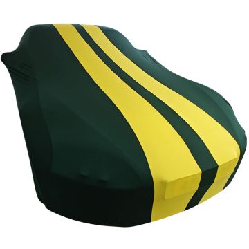 Indoor car cover Honda S2000 green with yellow striping