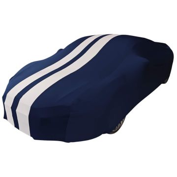 Indoor car cover Audi R8 Mk1 Blue with white striping