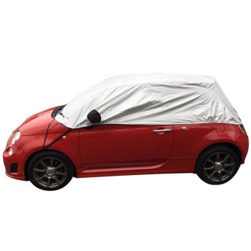 Abarth 595 (2010-current) half size car cover with mirror pockets