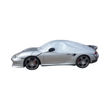 Porsche 911 (997) with fixed spoiler (2005-2011) half cover dakhoes met spiegelzakken