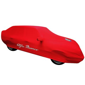 OEM Genuine custom tailored indoor car cover Alfa Romeo 156 red with print