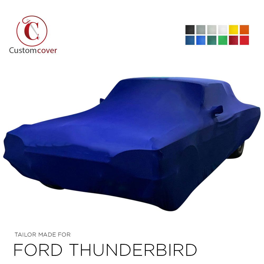 Custom tailored indoor car cover Ford Thunderbird with mirror pockets