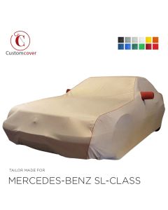 Custom tailored indoor car cover Mercedes-Benz SL-Class (R129) with mirror pockets