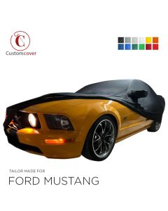 Custom tailored indoor car cover Ford Mustang with mirror pockets