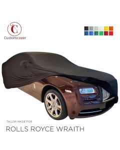 Custom tailored indoor car cover Rolls Royce Wraith with mirror pockets