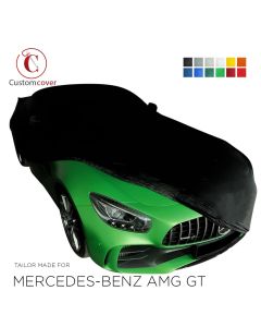 Custom tailored indoor car cover Mercedes-Benz AMG GT with mirror pockets