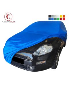 Custom tailored indoor car cover Abarth Punto with mirror pockets