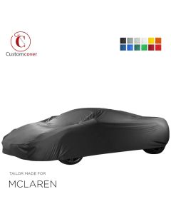 Custom tailored indoor car cover McLaren 650S with mirror pockets