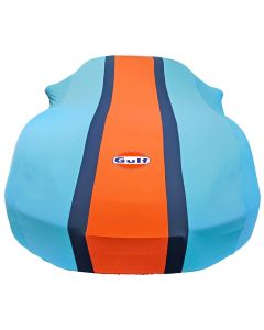 Indoor car cover Porsche Boxster (718) Gulf Design with Gulf logo