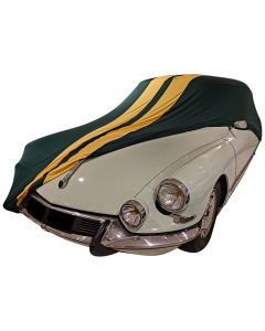 Indoor car cover Citroen DS 23 Pallas Green with yellow striping