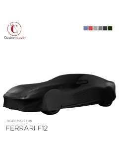 Custom tailored outdoor car cover Ferrari F12 with mirror pockets