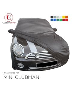 Custom tailored indoor car cover Mini Clubman with mirror pockets