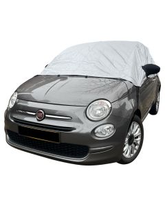 Fiat 500 (2010-current) half size car cover with mirror pockets