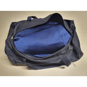 Custom tailored indoor car cover Ford Focus 2-Series Blue with mirror pockets and print