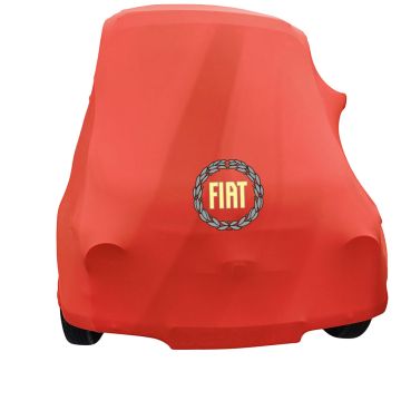 Indoor car cover Fiat 500 Classic with print Maranello Red