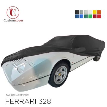 Telo copriauto da interno fatto su misura Ferrari 328 con tasche per gli specchietti