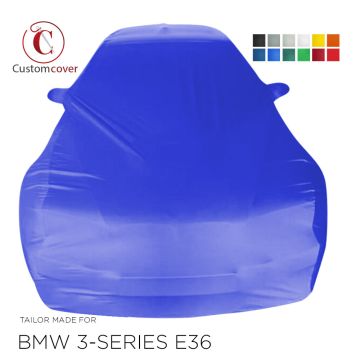 Custom tailored indoor car cover BMW 3-Series (E36) with mirror pockets