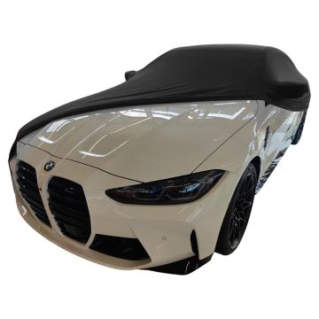 Indoor car cover BMW M4 Competition with mirror pockets