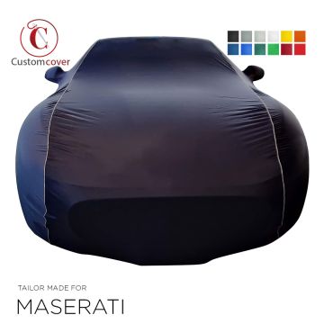 Custom tailored indoor car cover Maserati Quattroporte with mirror pockets