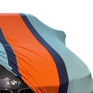 Indoor car cover BMW 4-series G22 & G23 Gulf design