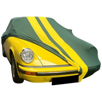 Indoor car cover Porsche 911 G-Modell Green with yellow striping