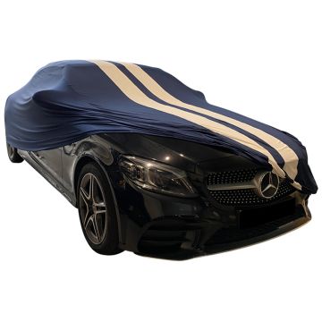 Indoor car cover Mercedes-Benz C-Class Cabriolet (A205) Blue with white striping