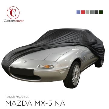 Telo copriauto da esterno fatto su misura Mazda MX-5 NA con tasche per gli specchietti