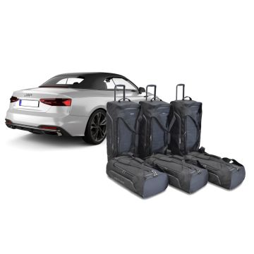 Travel bag set Audi A5 Cabriolet (F5) 2016-present Pro.Line (Both with the convertible top open and closed, all bags fit in the boot space)