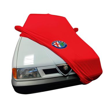 OEM Genuine custom tailored indoor car cover Alfa Romeo 156 red with print