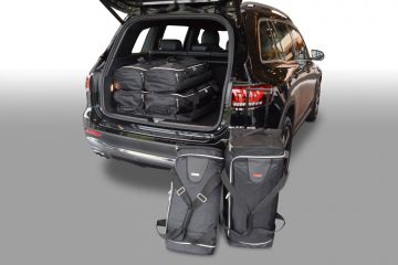 Travel bag set Mercedes-Benz GLB (X247) 2019-current 5 seater with adjustable boot floor in lowest position