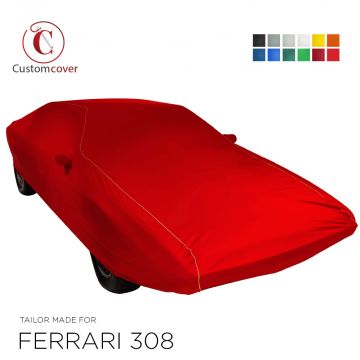 Telo copriauto da interno fatto su misura Ferrari 308 con tasche per gli specchietti