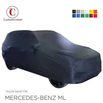 Custom tailored indoor car cover Mercedes-Benz ML with mirror pockets