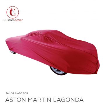 Custom tailored indoor car cover Aston Martin Lagonda Bordeaux print included