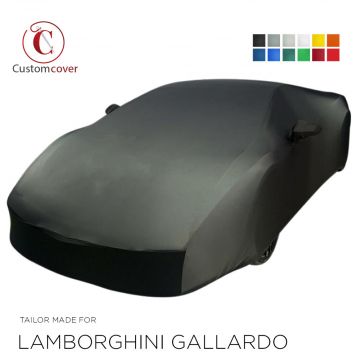 Custom tailored indoor car cover Lamborghini Gallardo with mirror pockets