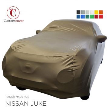 Custom tailored indoor car cover Nissan Juke with mirror pockets